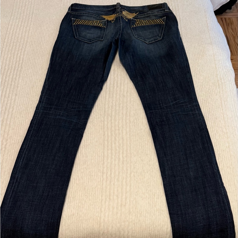 Robin's Jean Dark Blue Straight Leg Jeans size 30